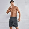 thumbnail image 4 of NORTHYARD Men's 7 Inch Athletic Basketball Shorts with 4 Pockets Workout Gym Short Darkgrey XL, 4 of 8