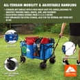 thumbnail image 3 of Ozark Trail All-Terrain Big Bucket Cart Wagon, Blue, 3 of 20