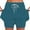 Blue, variant on Lenpel Skorts for Women Summer Casual High Waisted Drawstring Mini Tennis Skirts with Shorts Workout Athletic Skorts