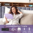 thumbnail image 5 of Sersper Queen Size Platform Bed Frame with Storage Upholstered Headboard, Built-in Charging Station & RGB LED Lights, Noise-Free, Easy Assembly, Gray, 5 of 10
