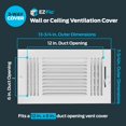 thumbnail image 2 of Cubierta de ventilación EZ-FLO 30 x 15 cm (abertura de conducto) blanca, 2 of 6