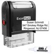 thumbnail image 1 of Custom Self Inking Rubber Stamp - 3 Lines - with Ink Bottle 5cc (A1539), 1 of 10