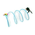 thumbnail image 4 of Cat Tunnel Kitten Tunnel Tube, Pet Interactive Toy, Portable Rabbits Indoor Foldable, Kitty Training Play House Cat Tunnel para gatos de interior Azul Fernando Gato Túnel, 4 of 8