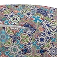 thumbnail image 3 of Moroccan Pouf Cover with Zipper, Complex Colorful Moroccan Tile Motifs Antique Floral Ornaments Design, Soft Decorative Fabric Unstuffed Case, 30" W X 17.3" L, Multicolor, by Ambesonne, 3 of 5
