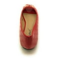 thumbnail image 4 of Victoria K Open Toe Gold Buckle Ballerina Flats (Women), 4 of 14