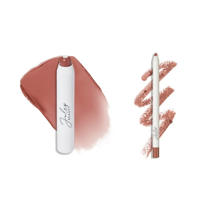 Julep The Perfect Pair Juego de 2 piezas It's Balm Bálsamo labial teñido Neutro de los años 90 y con un trazo Delineador de labios cremoso retráctil de larga duración Velvet Mauve