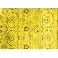 thumbnail image 1 of Ahgly Company Machine Washable Indoor Rectangle Abstract Yellow Contemporary Area Rugs, 2' x 3', 1 of 4