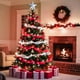 thumbnail image 2 of Cadena de luces YIQU, 23 m, 200 LED, rojo y blanco, temporizador impermeable, 2 of 8