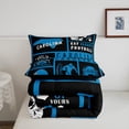 thumbnail image 4 of Erosebridal Twin Football Comforter Set for Fan,Rugby Bedding Set,Football City Down Comforter,Sports Reversible Bed Set with 1 Pillowcase for Bedroom(Carolina), 4 of 7