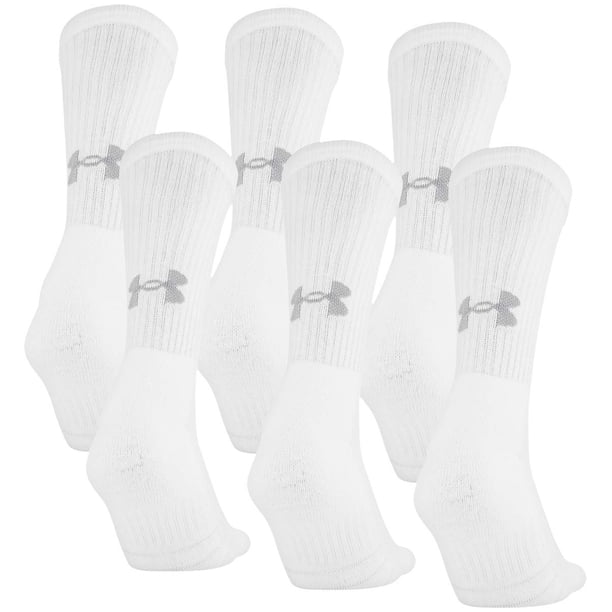 Calcetines Under Armour Training de algodón, color blanco, 6 pares