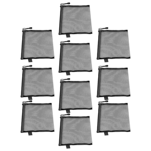 10 Pcs Pochette à Fermeture Éclair pour Documents, Imperméable et Résistante aux Déchirures, Format Papier A5, Sac Organisateur de Documents Multifonction pour Maison, Bureau, École, Bibliothèque, Voyage