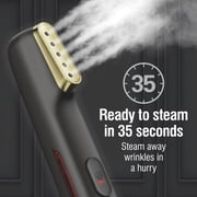 CHI Handheld Portable Clothes Steamer, 800W 70 ml Compact Clothing Steamer and Travel Bag, Black