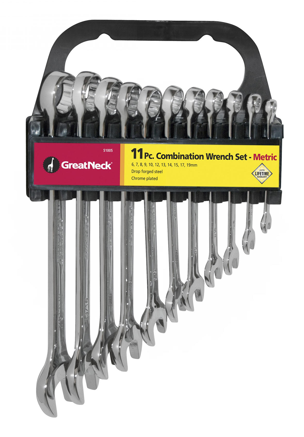 slide rack tool on Great Neck 51005 Metric Combination Wrench 11 Piece Set With Rack Walmart Com Walmart Com