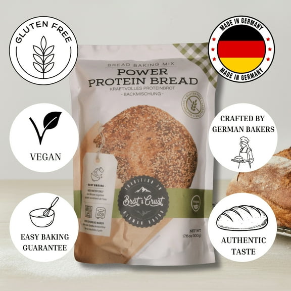 Brot  Crust German Protein Bread Baking Mix - Gluten Free