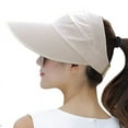 thumbnail image 6 of Summer Sun Protection Folding Sun Hat For Women Wide Brim Cap Ladies Beach Visor Hat Girl Holiday UV Protection Sun Hat Sun Hats Women Summer Hat Outdoor Wide Large Brim Cap Beach Visor Caps Foldable, 6 of 7