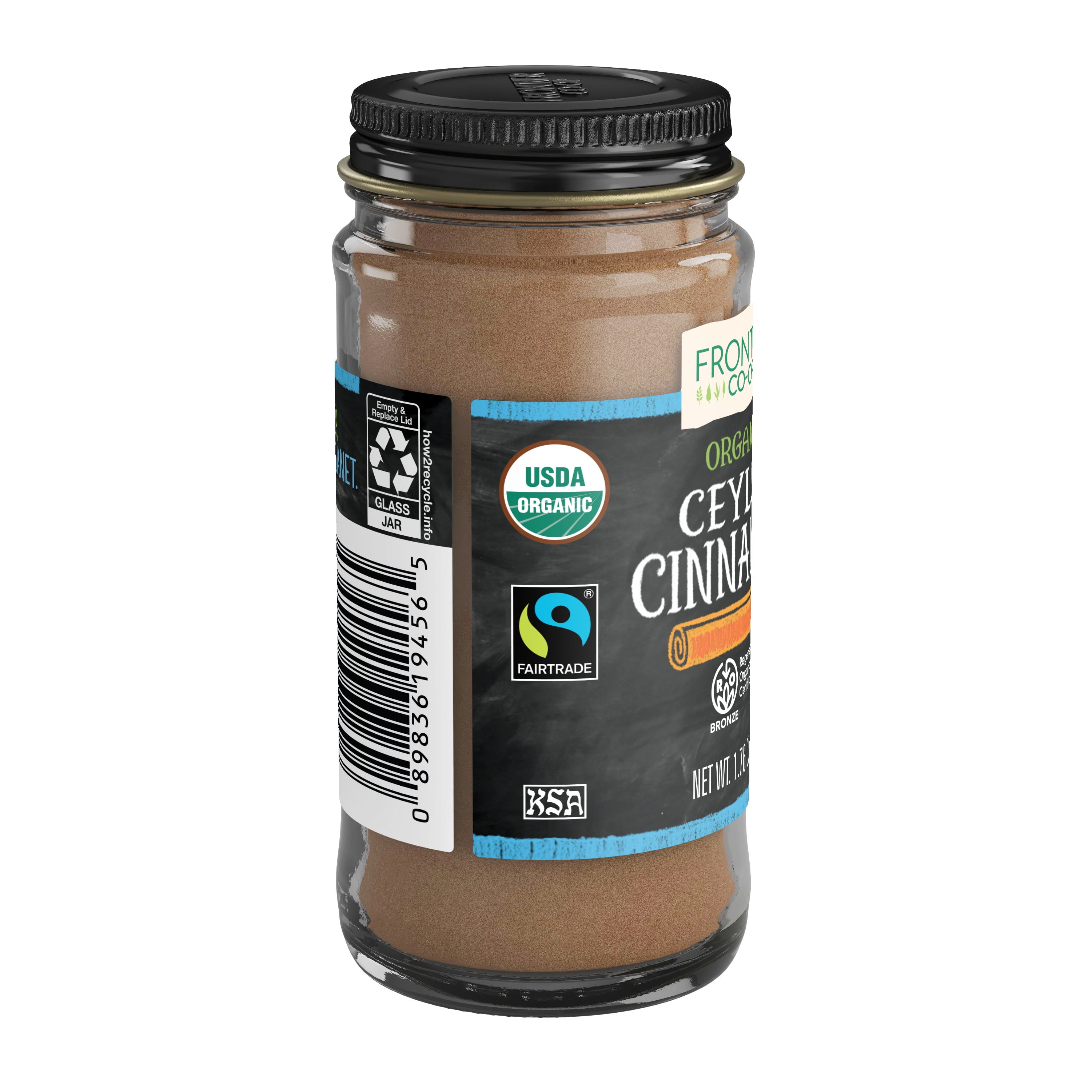 Frontier Co-op Fair Trade Organic Ceylon Cinnamon, 1.76 oz Bottle