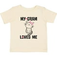 thumbnail image 3 of Inktastic My Gram Loves Me Girls Cat Girls Baby T-Shirt, 3 of 5