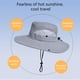 thumbnail image 4 of Gorra con visera y protección solar (1 unidad), transpirable, unisex, de poliéster, ideal para senderismo, pesca y protección solar (azul claro)., 4 of 9
