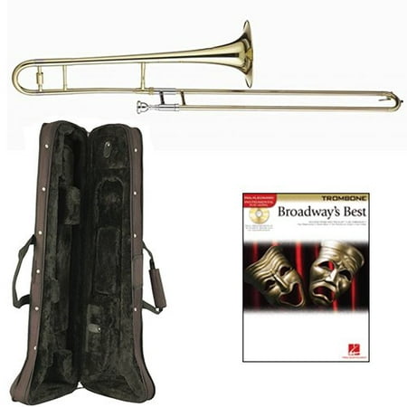 Broadways Best Bb Tenor Slide Trombone Pack - Includes Trombone w/Case & Accessories & Play Along