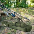 thumbnail image 4 of 3 Layers Fishing Pole Bag Portable Folding Rod Carry Case Fishing Reel Tackle Storage Bag Case, 4 of 7