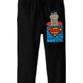 thumbnail image 2 of Superman Portrait Text Art Boy's Black Jogger Pants-Small, 2 of 3