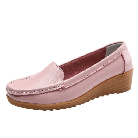 

Wesracia Women s Ladies Ankle Flat Loafers Slip On Flock Roman Casual Shoes