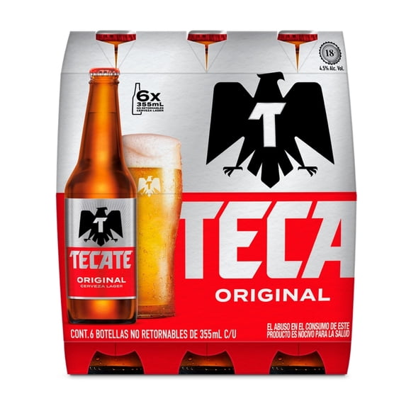 Cerveza Tecate 6 pack 355 ml c/u
