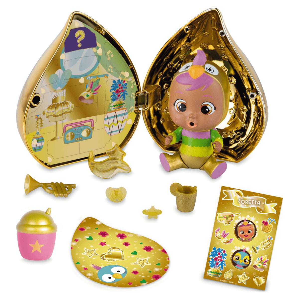 (2 pack) Cry Babies Magic Tears Golden and Pink Edition Capsules - 3 Pack