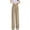 Khaki, variant on Wide Leg Pants For Women Women'S Pants High Waist Cover Belly Look Thin Loose High Waist Large Size Straight Loose Suit Pants Slacks For Women White 2Xl