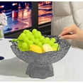 thumbnail image 6 of Home Living Room Coffee Table Decorations, Candy Plates, Snack Plates, Fruit Plate （Gray）, 6 of 6