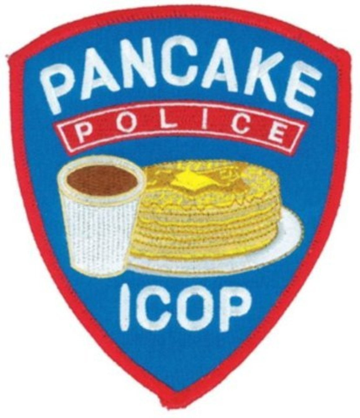 Police Officer Cop Pancake IHOP Novelty Joke Shoulder Uniform Patch 41