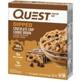 thumbnail image 4 of Quest Dipped Protein Bars, 18g Protein, Gluten Free, Chocolate Chip Cookie Dough, 4 Count, 4 of 11