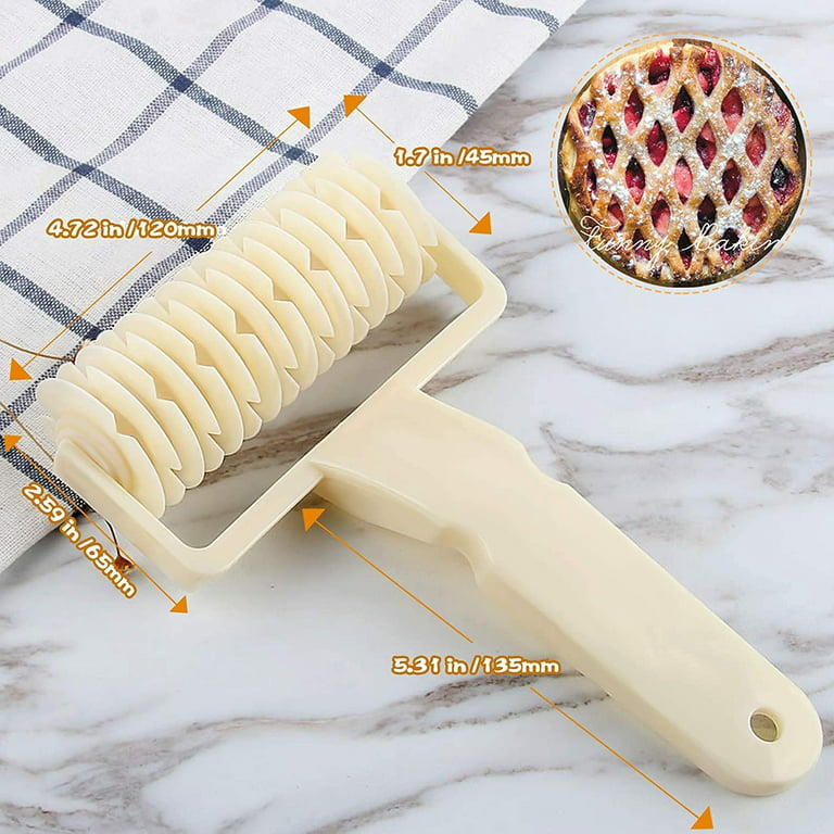 Homgreen Lattice Roller Cutter, Cookie Pie Pizza Bread Pastry