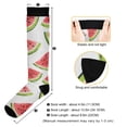 thumbnail image 3 of FORMRS Womens Knee High Socks Casual Long Thick Travel Daily Wear, 2 Pairs, Cartoon Watermelon, 3 of 6