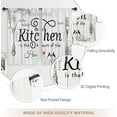 thumbnail image 6 of Farmhouse Kitchen Curtains Rustic Vintage Country Wooden Board Short Small Fork and Spoon Rod Pocket Farm Retro Wood Funny Printed Bedroom Living Room Treatment Fabric 2 Panels 26Wx36H Inch, 6 of 6
