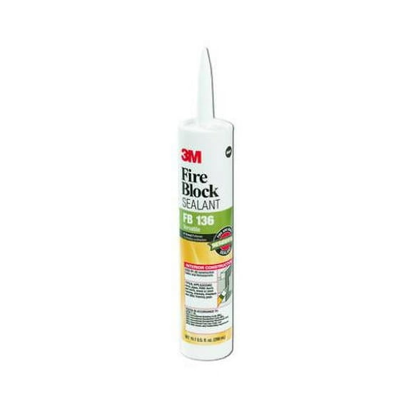 3M FB 136 10.1-oz. Fire Barrier Caulk - Quantity 12