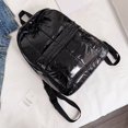 thumbnail image 5 of Fashion Women Solid Color Zipper Backpack Waterproof Shoulder Bag Travel Bag, 5 of 5