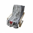 thumbnail image 4 of Grunge Soft Flannel Fleece Throw Blanket, Gondola Silhouette on Venetian Canal with I Love Venice Frame Illustration, Cozy Plush for Indoor and Outdoor Use, 70" x 90", Red Black White, by Ambesonne, 4 of 6