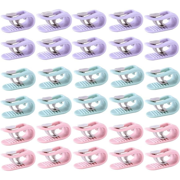 Compression Resistance Non-Slip Bed Sheet Clips, Healthy Environmentally Friendly Abs Material With Multifunctional Quilt Fixer Design For Sheets And Quilts (30PCS)
