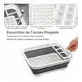 thumbnail image 4 of Escurridor Trastes Plegable Organizador Platos De Silicona Gris con Blanco, 4 of 5
