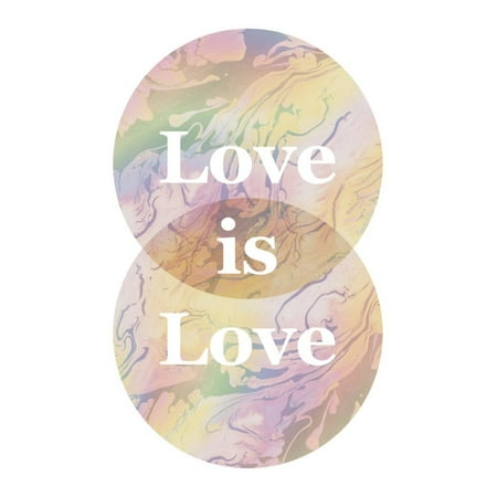 love is love venn diagram poster 13x19
