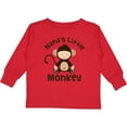 thumbnail image 3 of Inktastic Nana's Little Monkey Boys or Girls Long Sleeve Toddler T-Shirt, 3 of 5