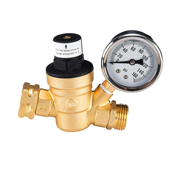 EGNMCR Bathroom Accessories 3/4'' Brass Water Pressure Reducing Maintaining Valves DN20 Regulator Adjustables Relief Valves Gauge Pressure Reducing Valve