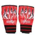 thumbnail image 1 of Guantes de boxeo de medio dedo, par de guantes de lucha Guantes de artes marciales mixtas de medio dedo Guantes de entrenamiento de kickboxing Rendimiento sólido, 1 of 9