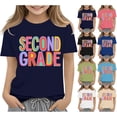thumbnail image 2 of UACY Girls Second Grade Back to School T Shirt Short Sleeve Crew Neck Cotton Casual Graphic Tee for Kids (White, 8-9 Years), 2 of 6