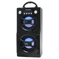thumbnail image 2 of Sylvania SP328-BLACK Bluetooth Speaker, Internal Battery, Speakerphone, USB Charging, Black, 2 of 7