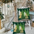 thumbnail image 3 of Christmas Pillow Covers 18x18 Inch Set of 2 Christmas Tree Green Decorative Throw Pillow Covers Winter Holiday Cushion Cases Decor for Home Couch Sofa, 3 of 6