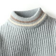 thumbnail image 5 of Odeerbi Kids Boys Girls Mock Neck Sweater Children Fashion Casual Winter Warm Long Sleeve Round Neck Pullover Sweater Knit Jumper Tops Light Blue, 5 of 7