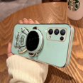 thumbnail image 4 of Galaxy Note 20 Ultra Case Cute Plating 3D Astronaut Hidden Kickstand Holder Case Soft TPU Bumper Shockproof Protective Cover Phone Case for Samsung Galaxy Note 20 Ultra 6.9"-White, 4 of 9