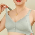 thumbnail image 3 of Bixock Women Underwear,Women Casual Bras,Women Comfortable Bras Plus Size Solid Color Front Closure Wireless Thin Bralette Cami Sleeper Tank Underwear, 3 of 3